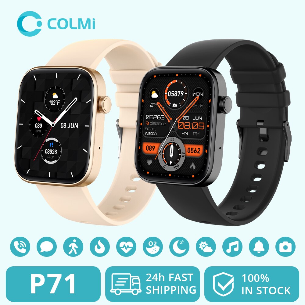 Smartwatch Instagram - COLMI P71 Połączenia głosowe Smartwatch Mężczyźni