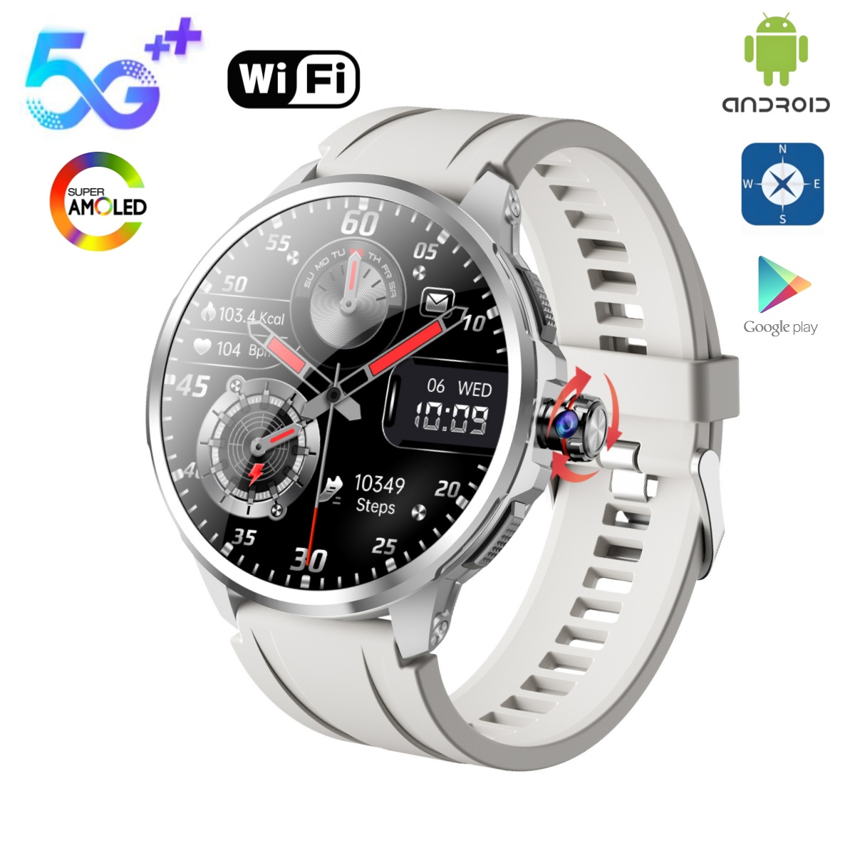 Smartwatch Instagram - System Android 4G 5G LTE 1,95