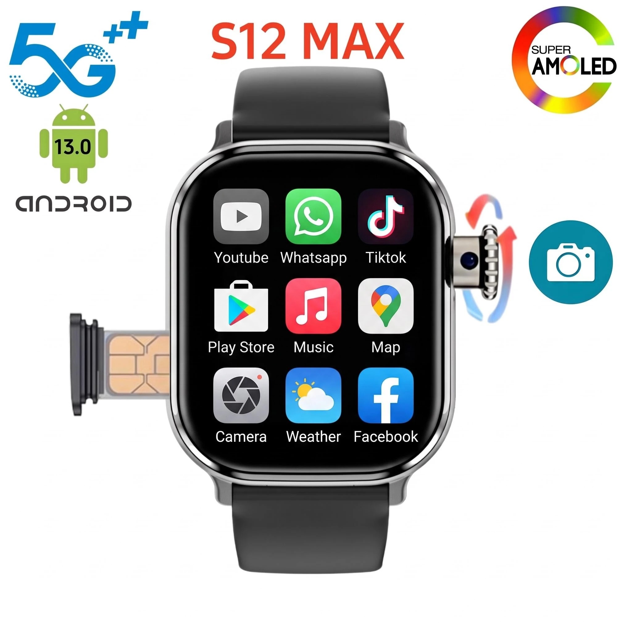 S12 – inteligentny zegarek z e – Smartwatch Nexus recenzja i cena