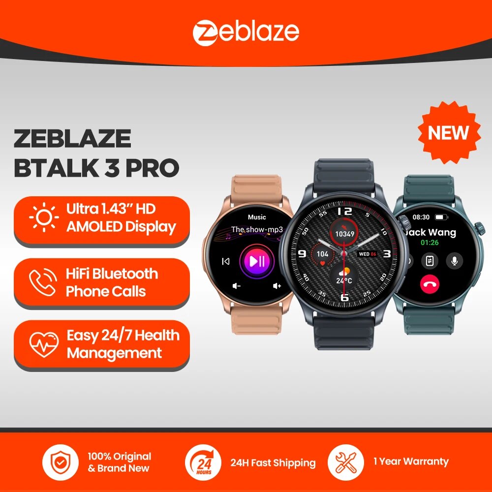 Nowy Zeblaze Btalk 3 PRO 1,43- – Smartwatch X2 recenzja i cena